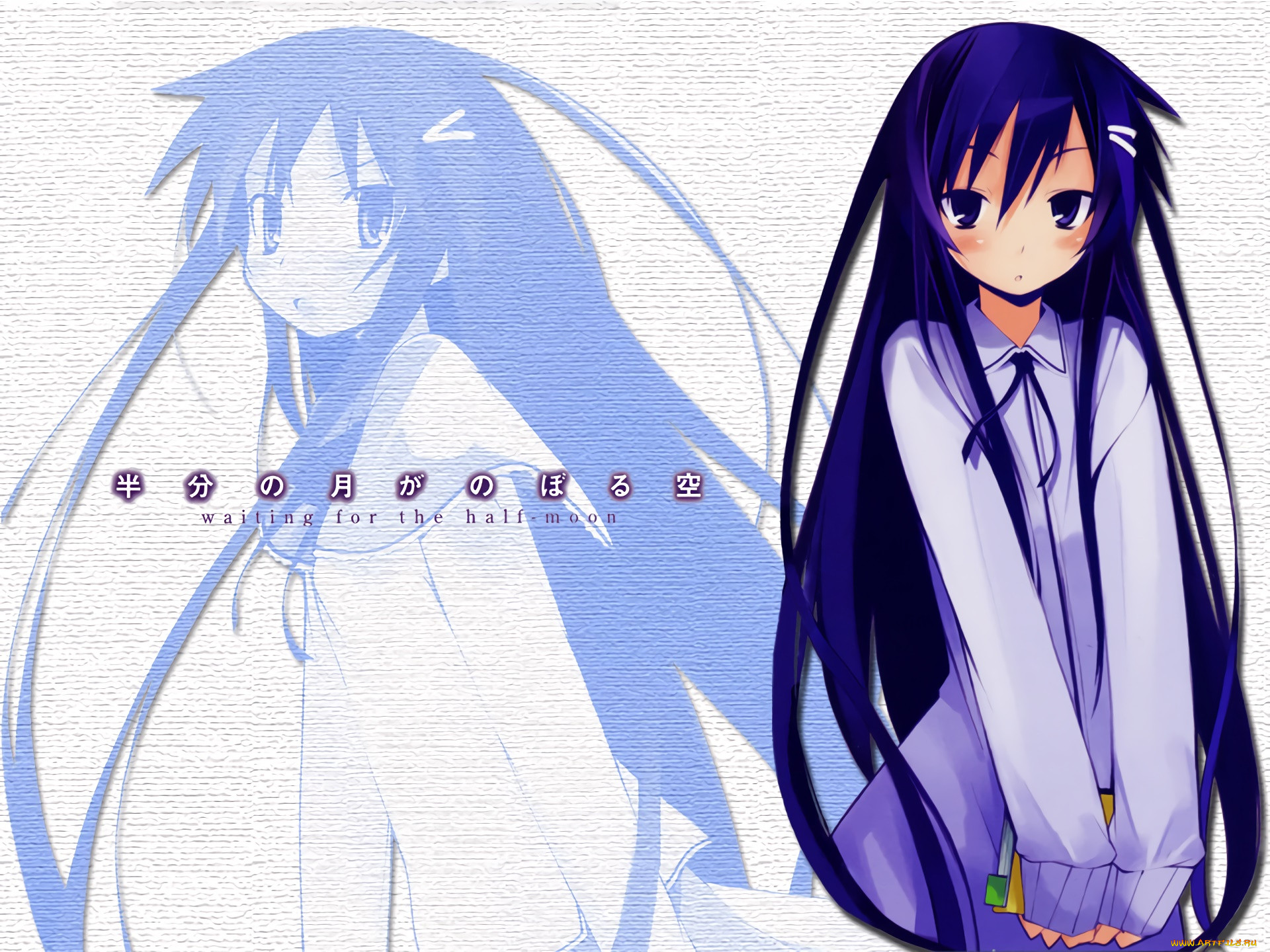 , hanbun no tsuki ga noboru sora, , , 